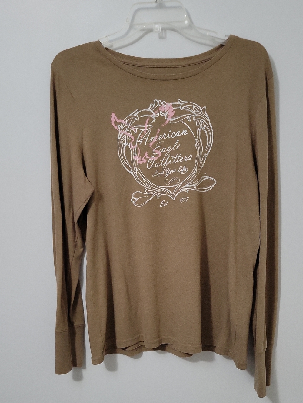 American Eagle Outfitters Long Sleeve Graphic Tee, Size XXL - Picture 1 of 5